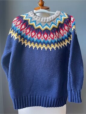 Mini Boden Fair Isle Knit Sweater